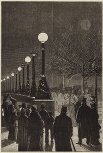 La luce elettrica sull