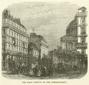 I primi effetti del bombardamento, novembre 1870