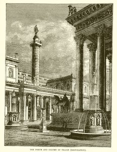 Il foro e la colonna di Traiano da English School