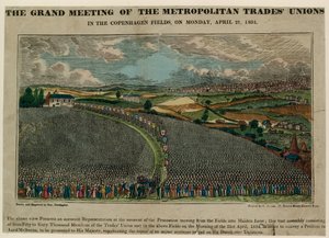 Il grande incontro dei sindacati metropolitani nei campi di Copenaghen, 21 aprile 1834
