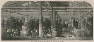 Il grande magazzino del tabacco ai moli di Londra