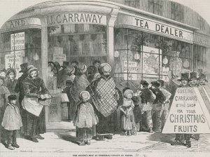 Il negozio di drogheria a Natale