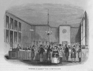 Interno della Banca di Messrs Rogers and Co da English School