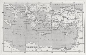 I viaggi di San Paolo (litografia) da English School