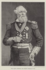 Il defunto Ammiraglio Sir Provo Wallis, GCB (incisione) da English School
