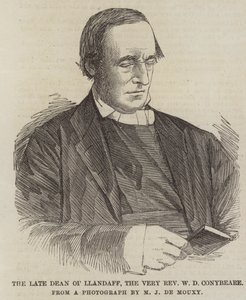 Il defunto decano di Llandaff, il molto reverendo W. D. Conybeare (incisione)