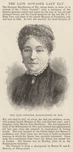La defunta Marchesa Vedova di Ely (incisione)