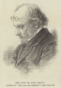 Il defunto Dr John Brown, autore di "Rab e i suoi amici" (incisione) da English School