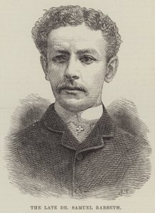 Il defunto Dr Samuel Rabbeth (incisione) da English School