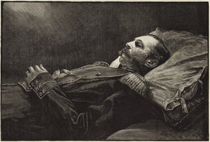 Il defunto Imperatore Alessandro II di Russia dopo la morte da English School