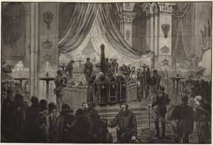Il defunto Imperatore in stato nella Chiesa di San Pietro e San Paolo da English School
