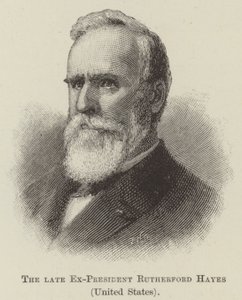 Il defunto ex presidente Rutherford Hayes, Stati Uniti da English School