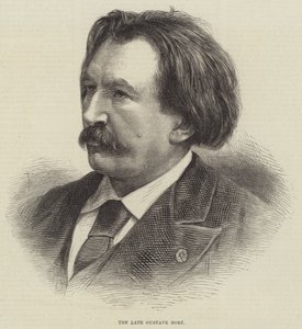 Il defunto Gustave Doré (incisione) da English School
