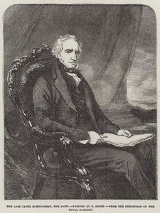 Il defunto James Montgomery, il poeta (incisione)