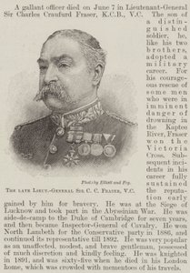 Il defunto tenente generale Sir C C Fraser, VC