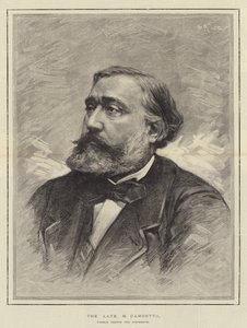 Il defunto M Gambetta, oratore e statista francese
