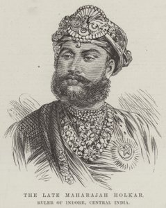 Il defunto Maharajah Holkar, sovrano di Indore, India centrale