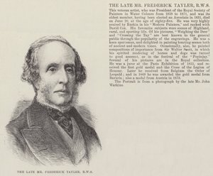 Il defunto signor Frederick Tayler, RWS