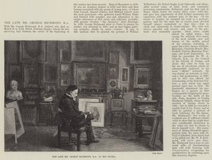 Il defunto Mr George Richmond, RA, nel suo studio (incisione)