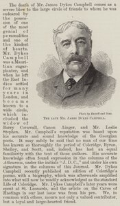 Il defunto signor James Dykes Campbell