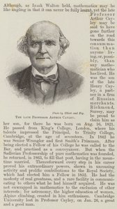 Il defunto professor Arthur Cayley da English School