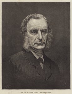 Il defunto reverendo Charles Kingsley, canonico di Westminster (incisione) da English School