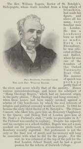 Il defunto Reverendo William Rogers da English School