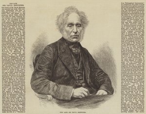 Il defunto Sir David Brewster (incisione)