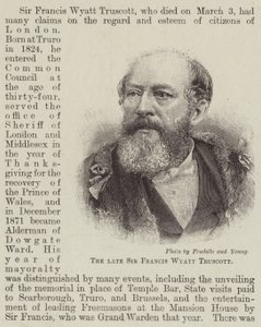 Il defunto Sir Francis Wyatt Truscott da English School