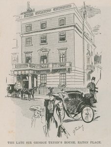 La casa del defunto Sir George Tryon, Easton Place, Londra da English School