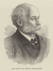 Il defunto Sir Joseph Bazalgette da English School
