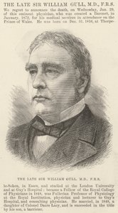 Il defunto Sir William Gull, MD, FRS da English School