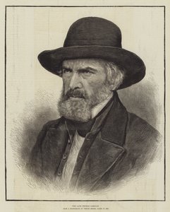 Il defunto Thomas Carlyle (incisione) da English School