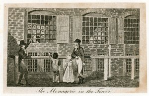 La menagerie nella Torre di Londra circa 1820 da English School