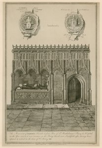Il monumento di Raherus, fondatore e primo priore del Priorato e Ospedale di San Bartolomeo nell