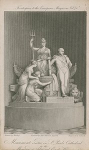 Il monumento eretto nella Cattedrale di San Paolo da English School