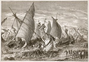 La battaglia navale nel porto di Siracusa da English School