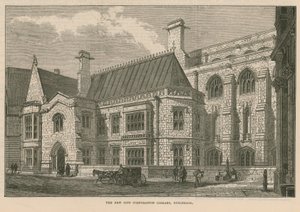 La nuova Biblioteca della Corporazione della Città, Guildhall, Londra da English School