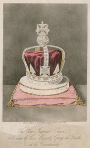 La nuova corona imperiale da indossare da Sua Maestà Giorgio IV alla sua incoronazione da English School