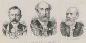 Il nuovo Lord Mayor e gli sceriffi: Alderman Sir Henry Isaacs, Lord Mayor da English School