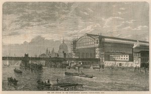 La nuova stazione della Ferrovia Sud-Orientale, Cannon Street, Londra da English School