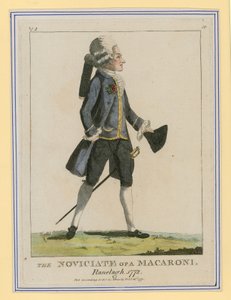 Il noviziato di un Macaroni, Ranelagh, 1772 da English School