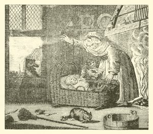 La nutrice e il lupo (incisione)