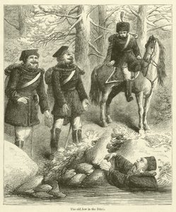 Il vecchio ebreo nel fosso (incisione) da English School