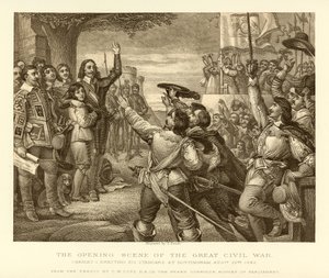 La scena di apertura della Grande Guerra Civile da English School