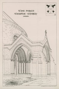 Il portico della Temple Church da English School
