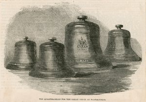 Le campane dei quarti per la grande campana (Big Ben) alla Torre dell