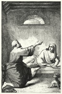 La resurrezione di Dorcas (incisione) da English School