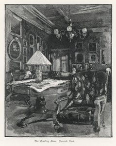 La sala di lettura del Garrick Club da English School