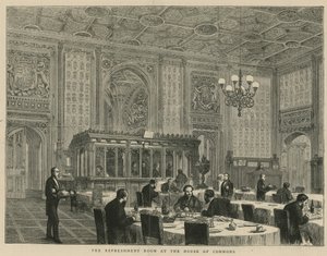 La sala rinfreschi alla Camera dei Comuni
